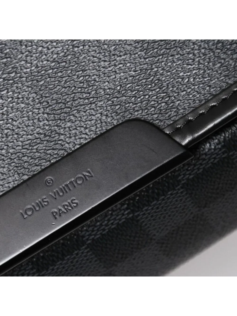 Louis Vuitton Daniel MM Shoulder Bag Damier Graphite Black Silver